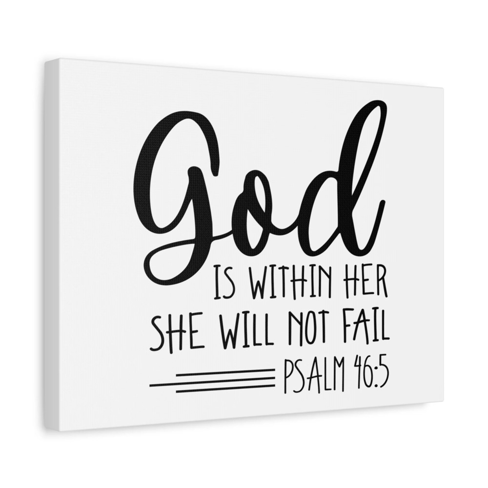 Scripture Walls God Is Within Her Psalm 46:5 Christian Wall Art Bible Verse